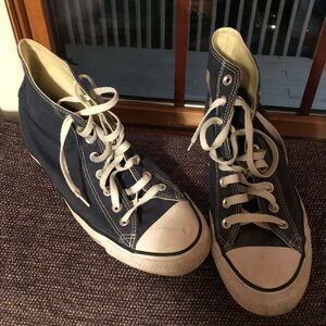 Converse Navy Blue High-Top Sneakers